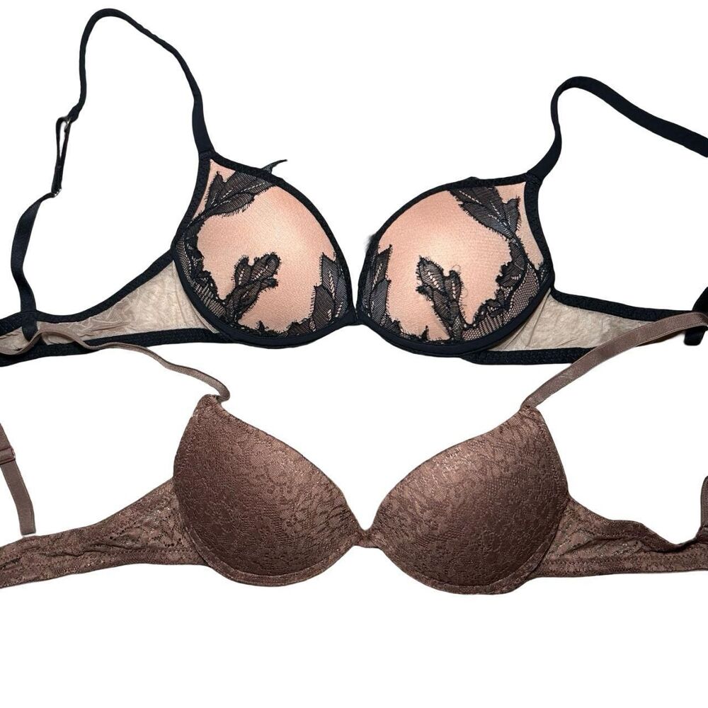 Tezenis Women's Brown and Tan Bra